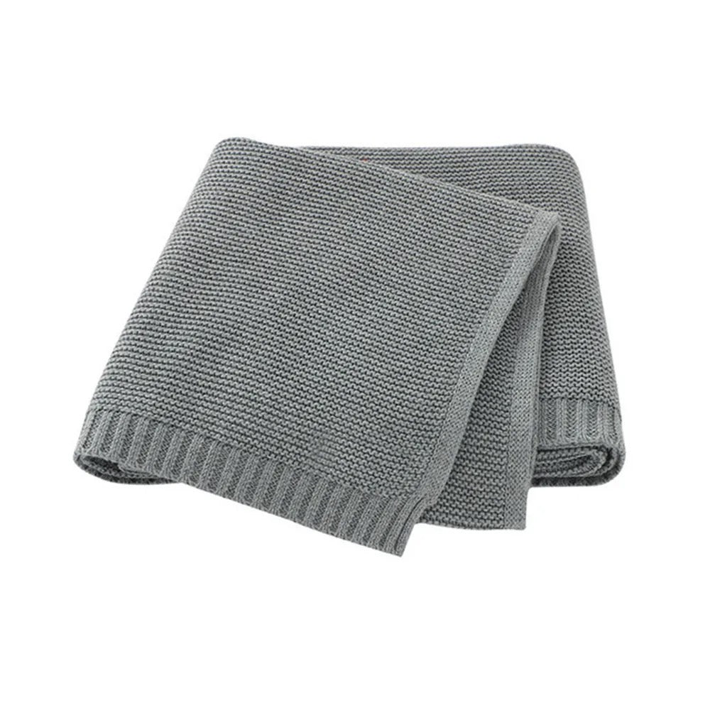 COBIJA TEJIDA GRIS