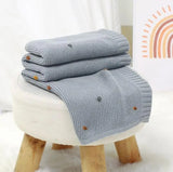 COBIJA INVIERNO AZUL CON PUNTOS