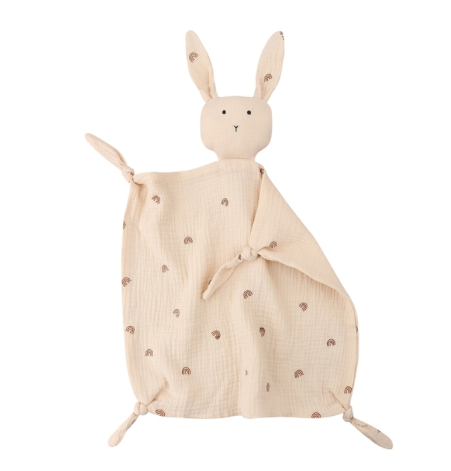SÁBANA APEGO BEIGE CON ARCOÍRIS