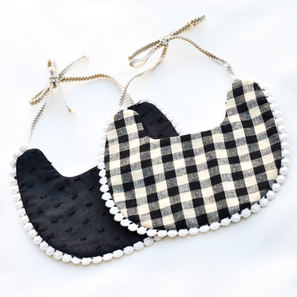 BABERO NEGRO Y CUADROS - Tily Babyshop