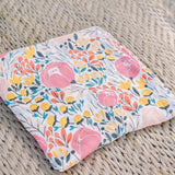 MUSELINA FLORES ROSITAS Y AMARILLO - Tily Babyshop