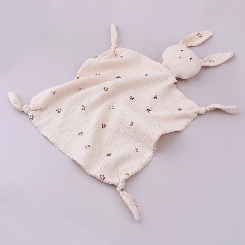 SÁBANA APEGO BEIGE CON ARCOÍRIS