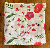 MUSELINA FLORES ROJAS - Tily Babyshop