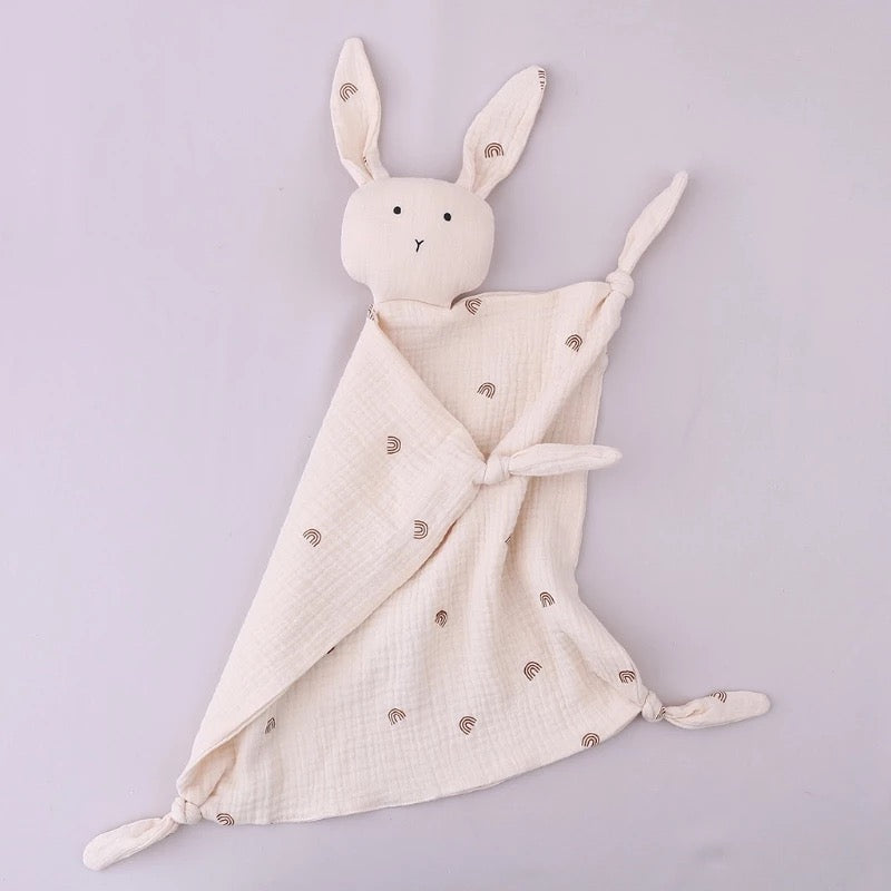 SÁBANA APEGO BEIGE CON ARCOÍRIS
