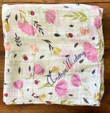 MUSELINA FLORES ROSAS - Tily Babyshop